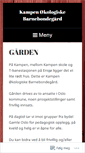 Mobile Screenshot of kampenbarnebondegard.com